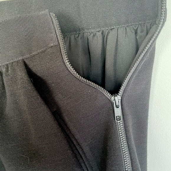 Milly Wool Blend Double Zipper Black Mini Skirt size 4 - Picture 11 of 11